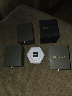 Empty watch boxes