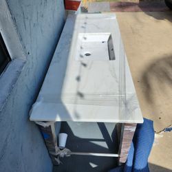 2k Retail Marble Vanity Bathroom Piece - Elegant And Lean