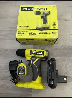 RYOBI ONE+ 18V Cordless 3/8 in. Drill/Driver Kit with 1.5 Ah Battery and Charger