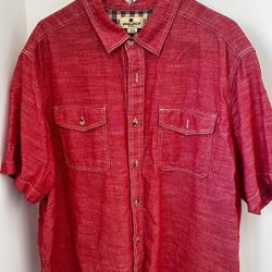 Don’t Miss Out! Woolrich XXL Red Button-Down Shirt