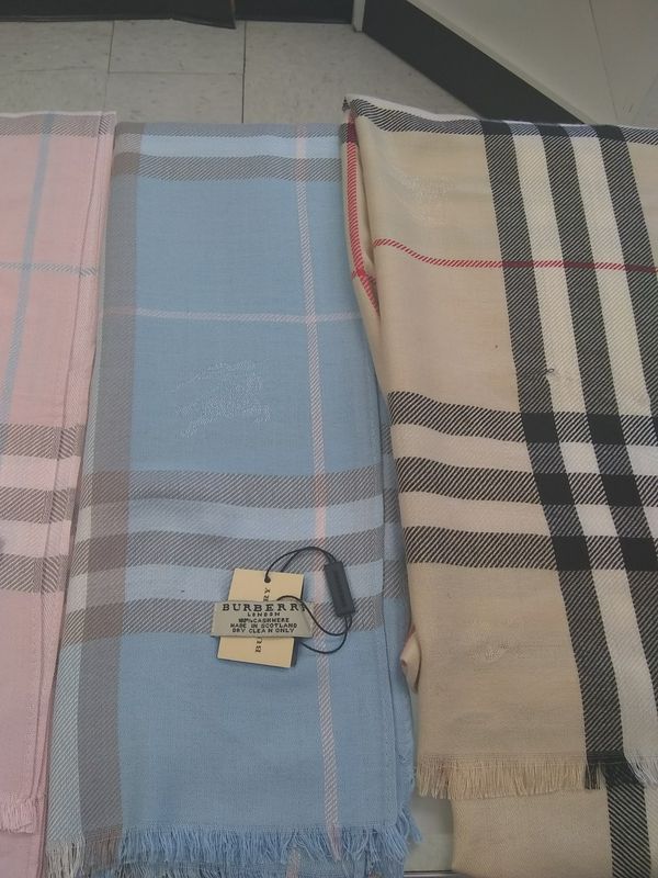 Burberry Scarves (Only Pale Blue and White Available)