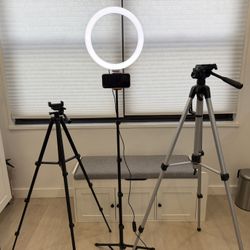 TRIPODS & RING LIGHT VIDEO SETUP
