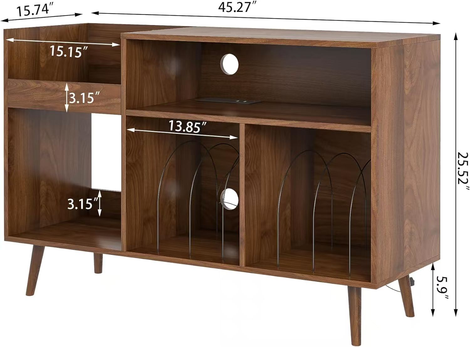 🥨Shoe Cabinet, Shoe Storage Organizer Cabinet with 2 Flip Half Moon Line Doors, Freestanding Shoe Rack with Adjustable Shelf for Entryway,Black