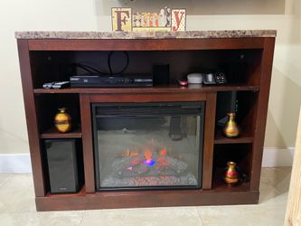 Tv stand chimney /Mueble de tv