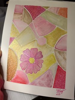 Original Painting In Watercolor, Unframed, Signed