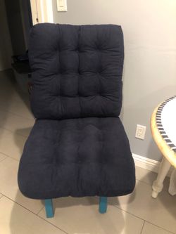Navy Blue- 2 Piece Floor Pillow/ Seat Cushion