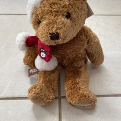 Herrington Bear Company Cheesecake Factory Christmas Santa Teddy Stuffed Plush