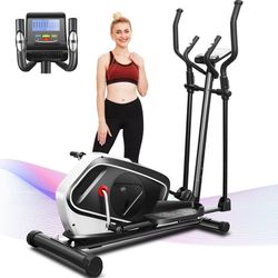 FUNMILY Electric Elliptical Machine for Home, Elliptical Machine Cross Trainer for Home Use, 16 Levels Resistance, 13 Workout Programs, Programmable L