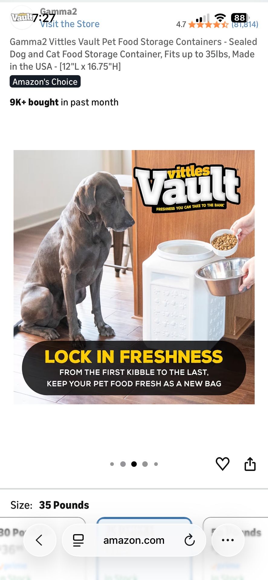 Pet Food container - NEW - Dog food Holder