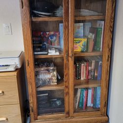 Wood Curio Cabinet 