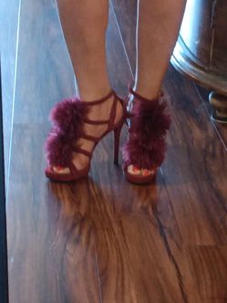 Dark Red Strappy Sandals Sz. 8.5 $25 OBO