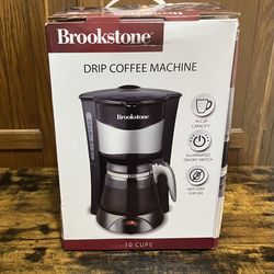 *NEW* Brookstone 10-Cup Drip Coffee Machine
