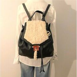 A Bellucci Italy Sherpa Black Leather Backpack for Sale in Brooklyn, NY -  OfferUp