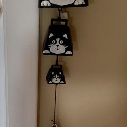 Cat Themed Bell Wind Chime 