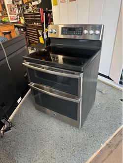 GE double oven with convection
