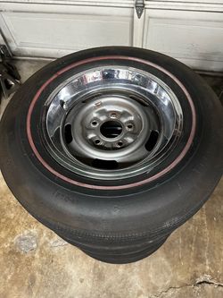 GM Rally Wheels with Beauty Rings + spare
