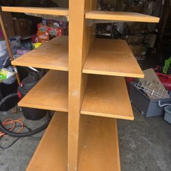 Wooden 2 Sided Shelf
