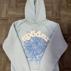 Blue spyder hoodie size small