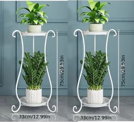 Brand new and Unused Unassembled set of two plants stands