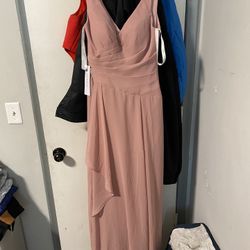 Brand New Azazie Full Length Pink Dress.