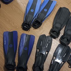 snorkeling fins.