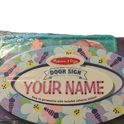 Melissa & Doug Floral Butterflies Door Sign