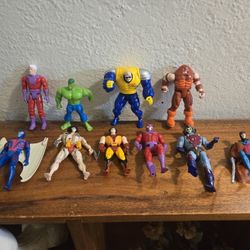 10 Random Action Figures Mostly Marvel X-Men all $10 See Photos