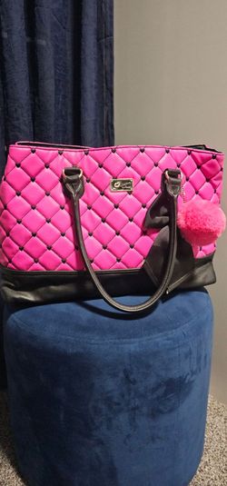 Betsey Johnson Quilted Heart Tote Bag