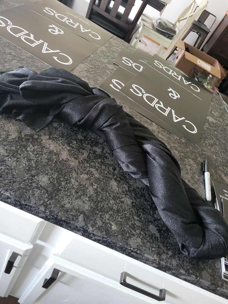 18ft Black Wedding Drape