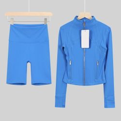 Lululemon Blue 2 Pieces Active Set 