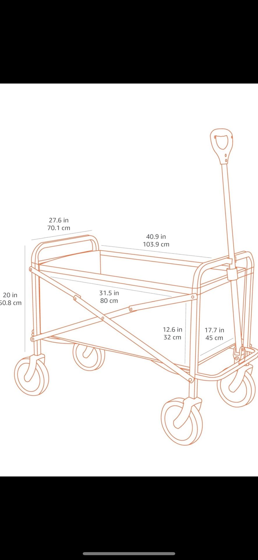 New foldable heavy duty wagon
