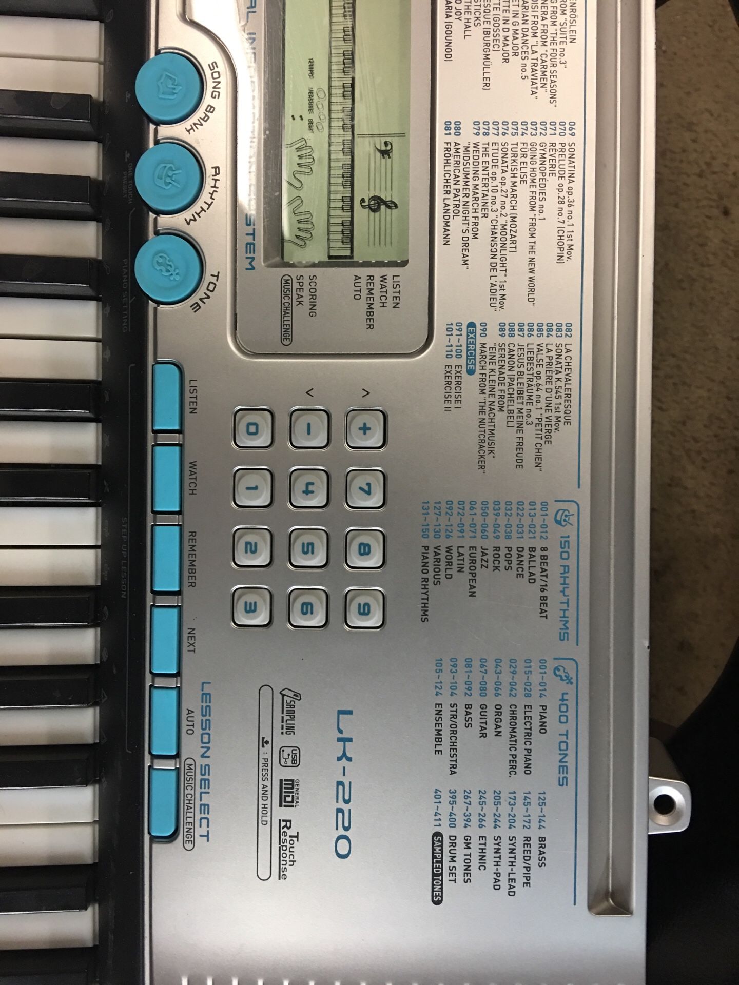 Casio LK Electronic Keyboard