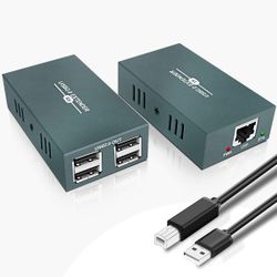 196ft/60m HDMI Extender Over Cat 5e/6/7, avedio links 1080P@60Hz HDMI Ethernet Extender Adapter with Single POC Power Supply, Support 3D, EDID Copy, D