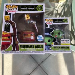 Funko Pop Simpsons Treehouse Of Horror Exclusive Set