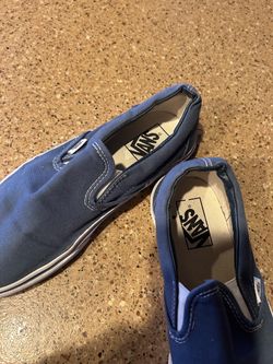 Woman’s Vans Classic Slip-On Sneakers Blue