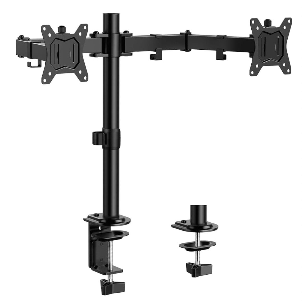 ErGear Dual Monitor Stand, Heavy Duty Adjustable Monitor Desk Mount for 2 Screens up to 32 Inches, Fully Adjustable Height, Tilt, Swivel, Rotate, Supp