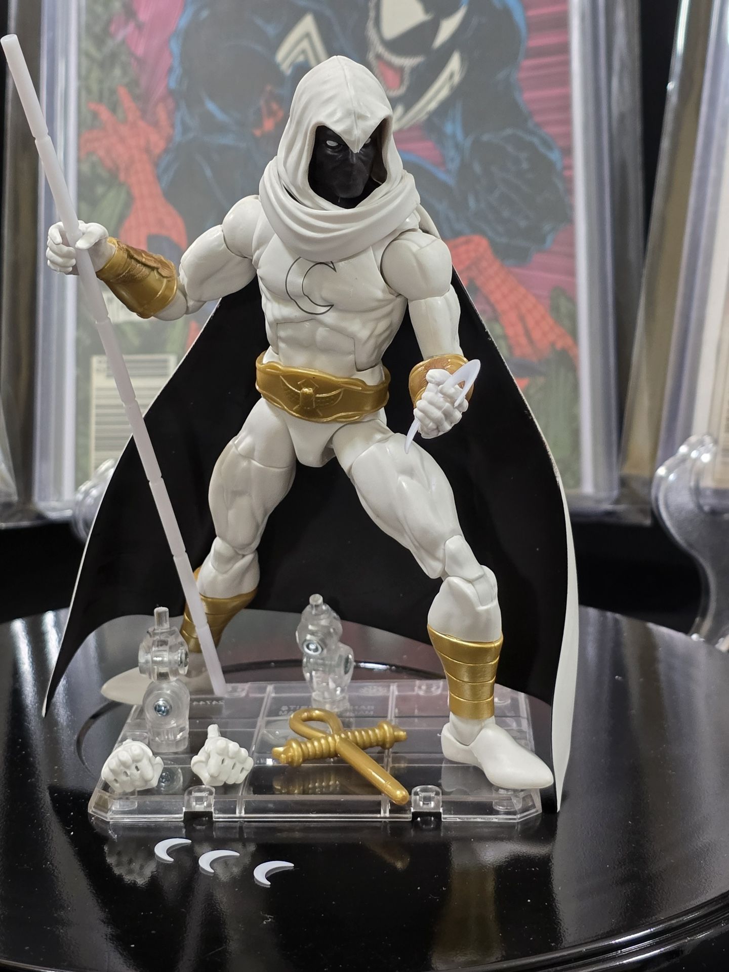 Marvel Legends Moon Knight 6" Action Figure Strange Tales Blackheart BAF Wave Complete With Accessories