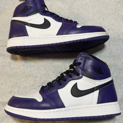 Air Jordan 1 - Court Purple - Size 7 Youth