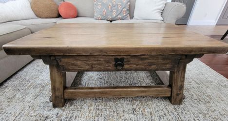 Pottery Barn Monroe Collection Rustic Coffee Table