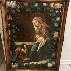 Madonna And Child Canvas Painting