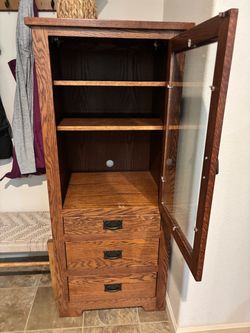 Oak cabinet