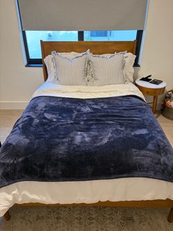 Bed frame with matching nightstand