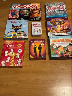 Kids and Family Board Game Bundle Set - great condition