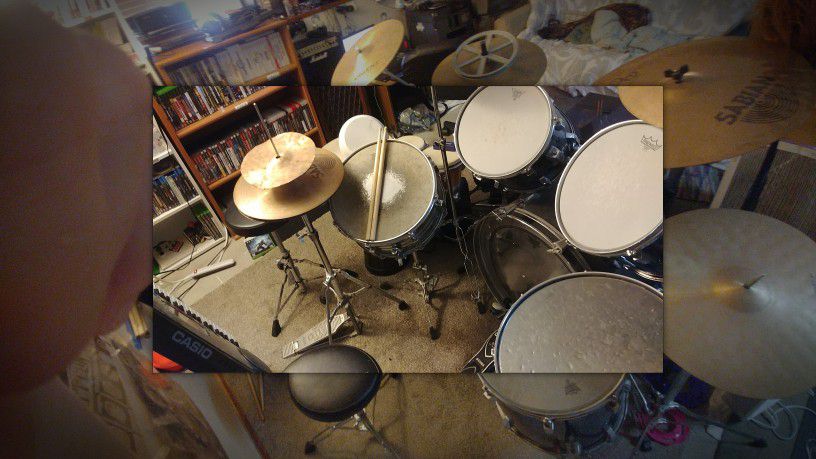 Complete Tama Rockstar Drum Kit With Lots Improvements