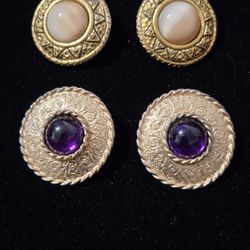 Vintage Clip On Earrings 