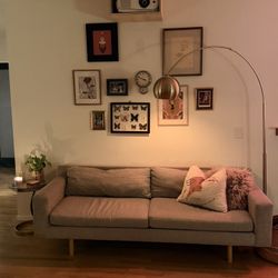 Gray West Elm Eddy Couch