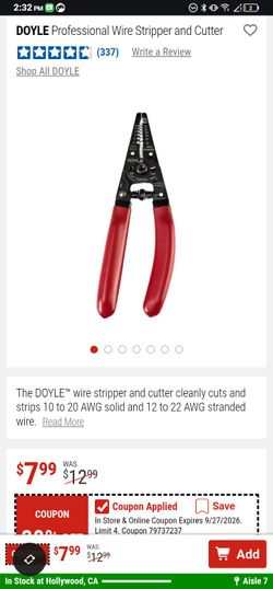Doyle Professional Wire Stripper and Cutter