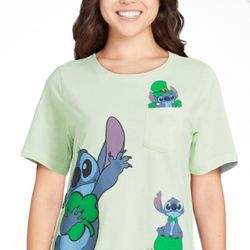 Stitch Women's Graphic St. Patrick’s Day T-Shirt
