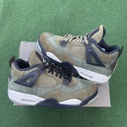 Size 10.5 - Air Jordan 4 Retro SE Medium Craft Olive