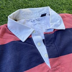 Izod Retro Varsity Rugby  Long Sleeve Shirt size XL